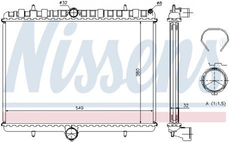 Радиатор NISSENS 63621A