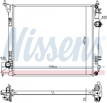 Радиатор NISSENS 637664