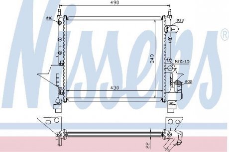 Радиатор NISSENS 63949