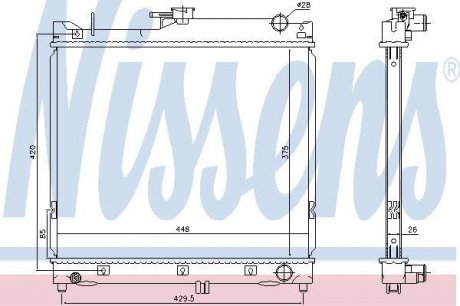 Радиатор NISSENS 64162