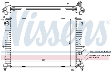 Радиатор NISSENS 64312A