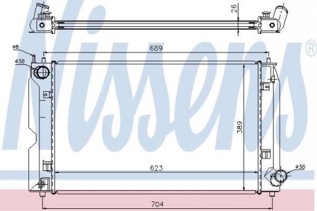 Радиатор NISSENS 64647A