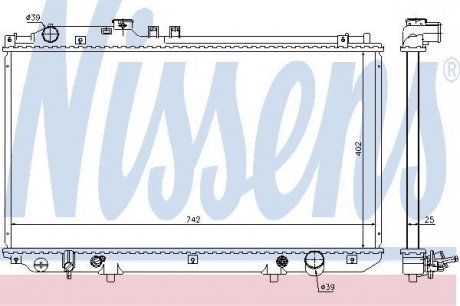 Радиатор охлаждения NISSENS 64658