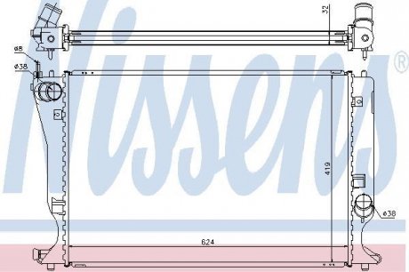 Радиатор NISSENS 64666A