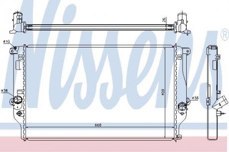 Радиатор охлаждения NISSENS 64677A