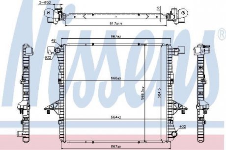 Радиатор NISSENS 65298