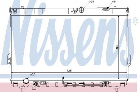 Радіатор охолоджування NISSENS 67036