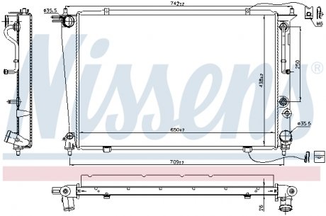 Радиатор NISSENS 67040