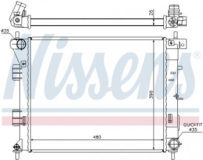 Радиатор NISSENS 67607