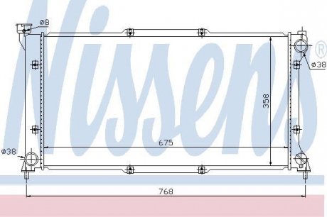 Радиатор охлаждения NISSENS 67701