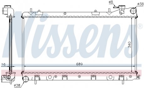 Радиатор NISSENS 67704A