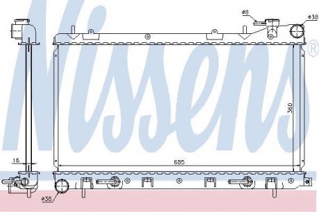 Радиатор охлаждения NISSENS 67715