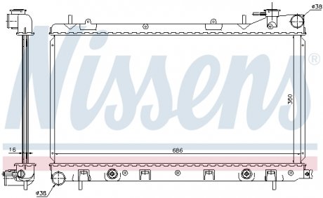 Радиатор NISSENS 67728