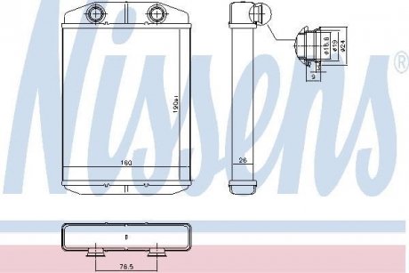 Радіатор пічки NISSENS 71458