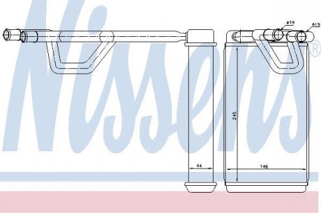 Радиатор печки NISSENS 72209