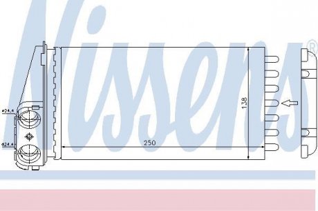 Радиатор печки NISSENS 72945