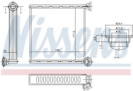 Отопитель NISSENS 73980