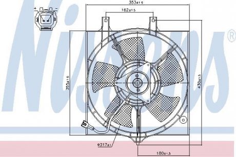 Вентилятор радиатора NISSENS 85281