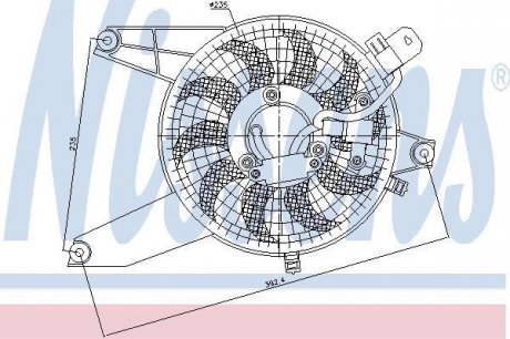 Вентилятор радиатора NISSENS 85370