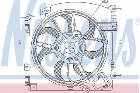 Вентилятор радиатора NISSENS 85598