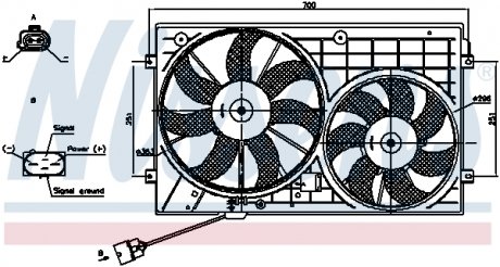 Вентилятор радиатора NISSENS 85644