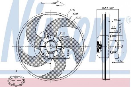 Вентилятор радиатора NISSENS 85672