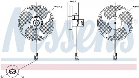 Вентилятор радиатора NISSENS 85947