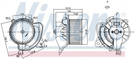 Вентилятор салона NISSENS 87243