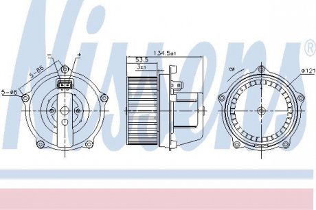 Вентилятор салону NISSENS 87444