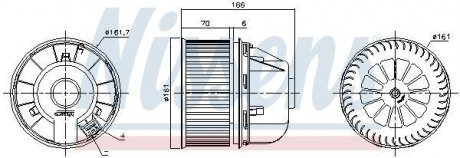 Вентилятор салона NISSENS 87489