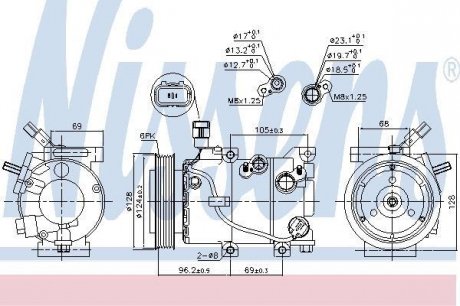 Компрессор кондиционера NISSENS 890235