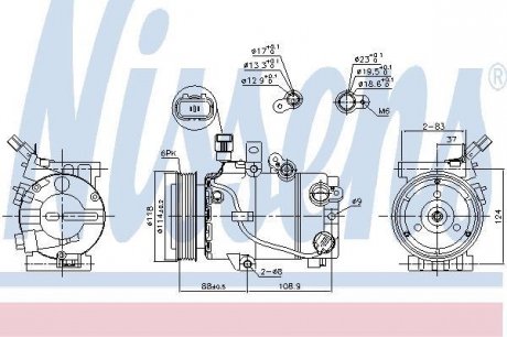 Компрессор кондиционера NISSENS 890243