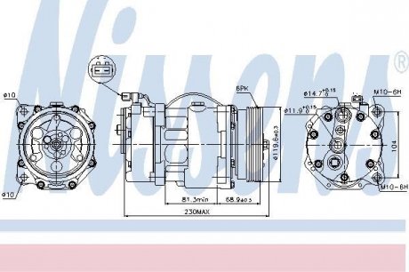 Компрессор кондиционера NISSENS 89040