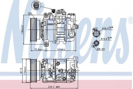 Компрессор кондиционера NISSENS 89237