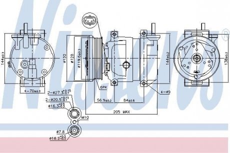 Компресор кондиціонера NISSENS 89492