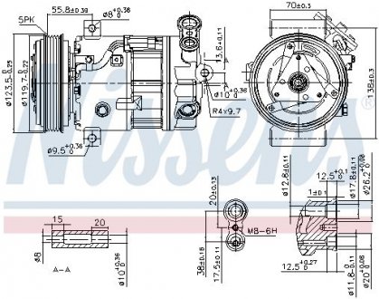 Компрессор кондиционера NISSENS 89577