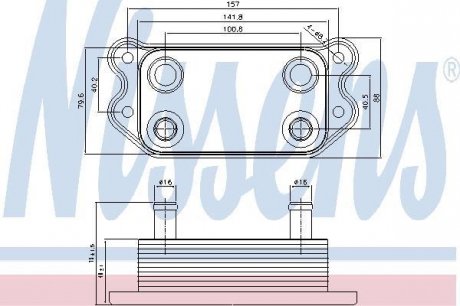 Охладитель смазки NISSENS 90676