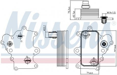 Охладитель смазки NISSENS 90885