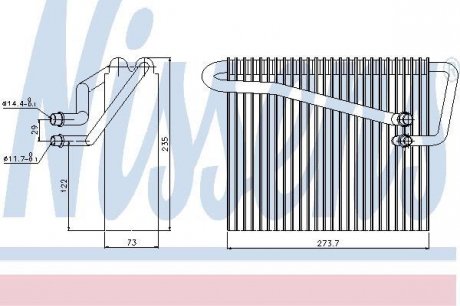 Испаритель кондиционера NISSENS 92301