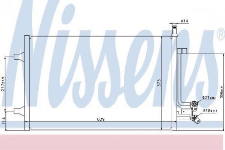 Конденсер кондиціонера NISSENS 940097