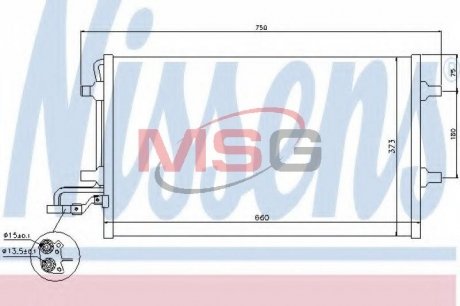 Радиатор кондиционера NISSENS 940154