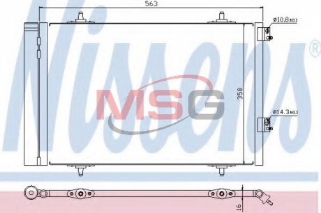 Радиатор кондиционера NISSENS 940189