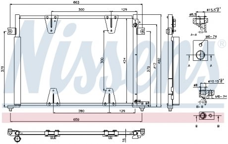 Радиатор кондиционера NISSENS 940373