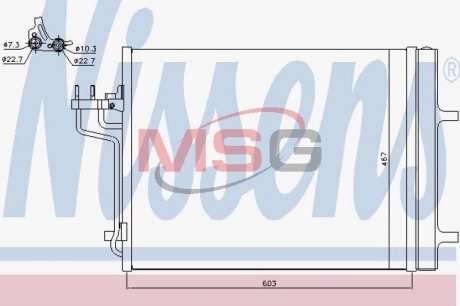 Радиатор кондиционера NISSENS 940398