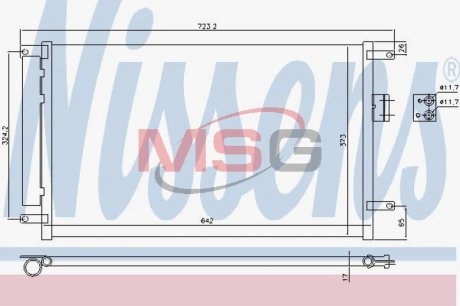 Радиатор кондиционера NISSENS 940424