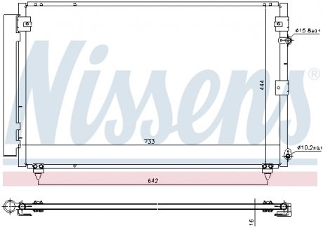 Радиатор кондиционера NISSENS 940433