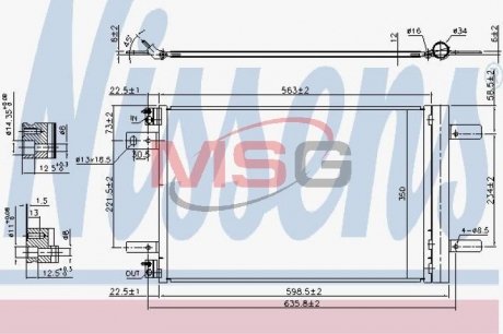 Радиатор кондиционера NISSENS 940458