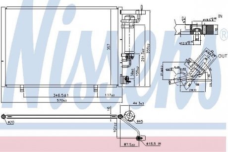 Радиатор кондиционера NISSENS 940531