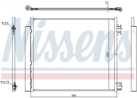 Радиатор кондиционера NISSENS 940546