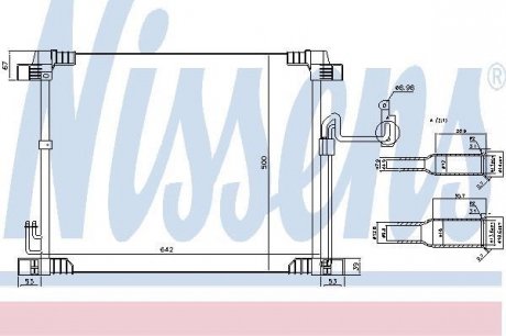 Конденсер кондиционера NISSENS 940616